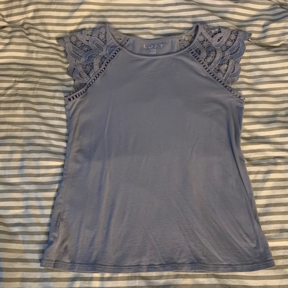 Loft Periwinkle Embroidered Tank - Picture 3 of 12